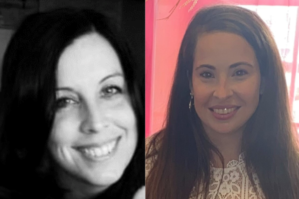 Colleen Pawlowski (left) and Erin Costello (right), members of the Jeanes Performance Improvement team.